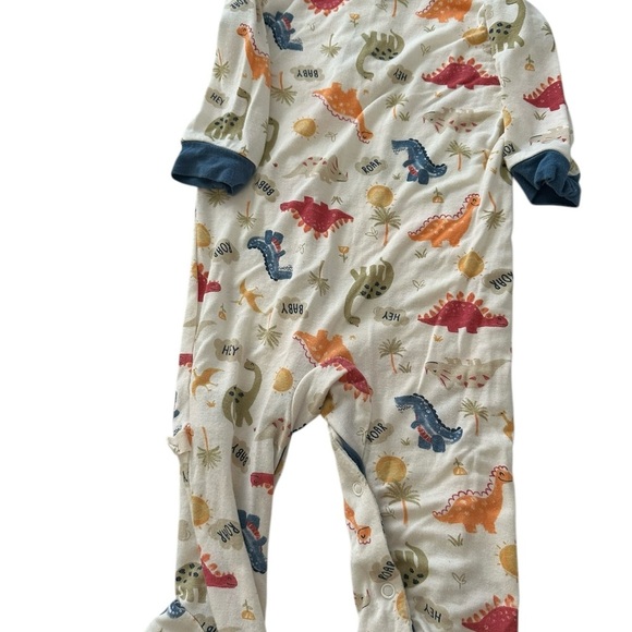Milk Berry Bamboo Sleeper 3/6 month Dinosaurs Snaps Soft Long Sleeve - Picture 2 of 5